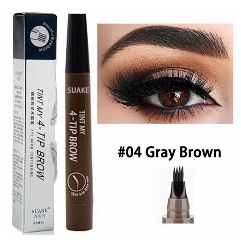 3D 5 Color Waterproof Natural Eyebrow Pencil